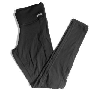 Victorias Secret Pink Black Leggings